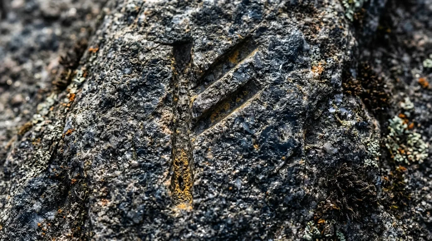 Écorce rugueuse couverte de lichens jaunes et gris
